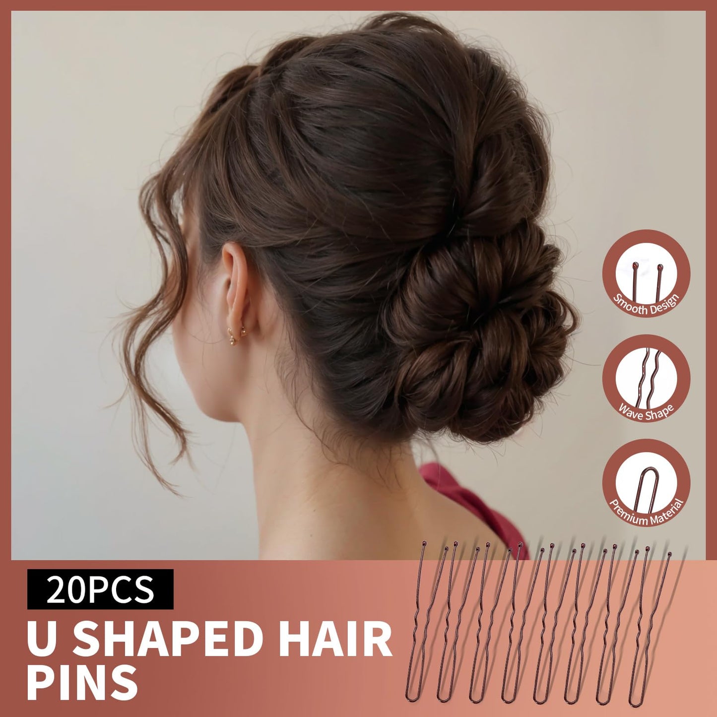 Teenitor Hair Accessories Kit for Woman & Girls: 500pcs Elastic Hair Bands; 30pcs Ponytail Holders, Black Seamless Thick Hair Bands; 40pcs Bobby Pins, Clear & More